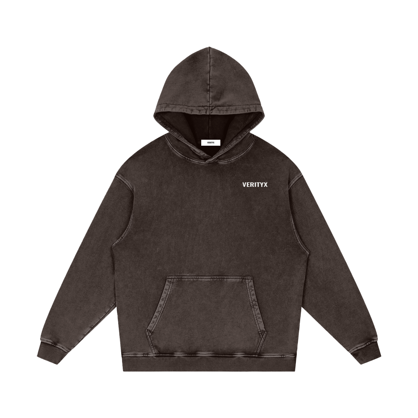 VERITYX Snow Wash Essential Cotton Hoodie