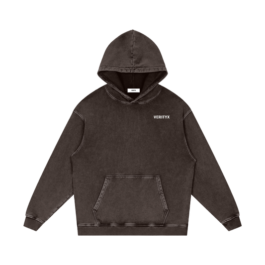 VERITYX Snow Wash Essential Cotton Hoodie
