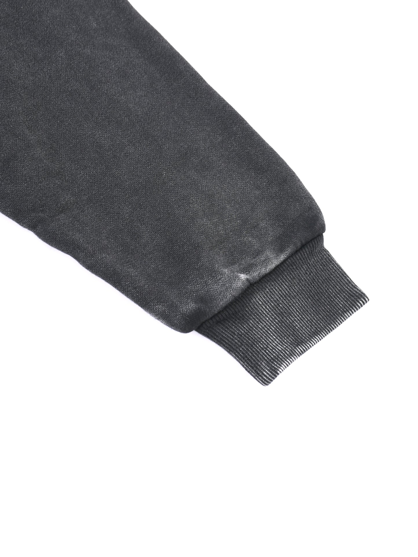 VERITYX Snow Washed Tape Raw Edge 420 GSM Cotton Zip Hoodie