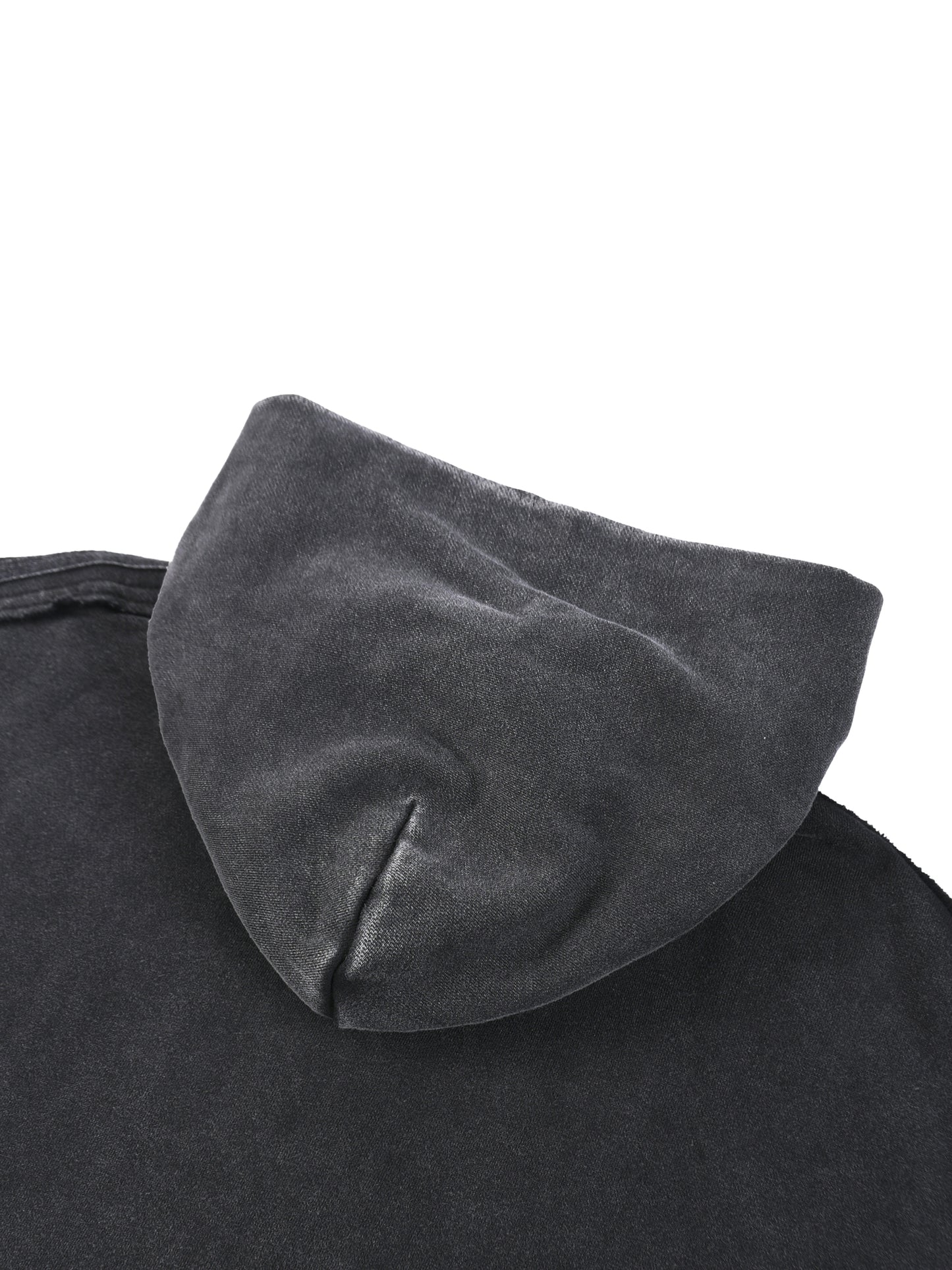 VERITYX Snow Washed Tape Raw Edge 420 GSM Cotton Zip Hoodie